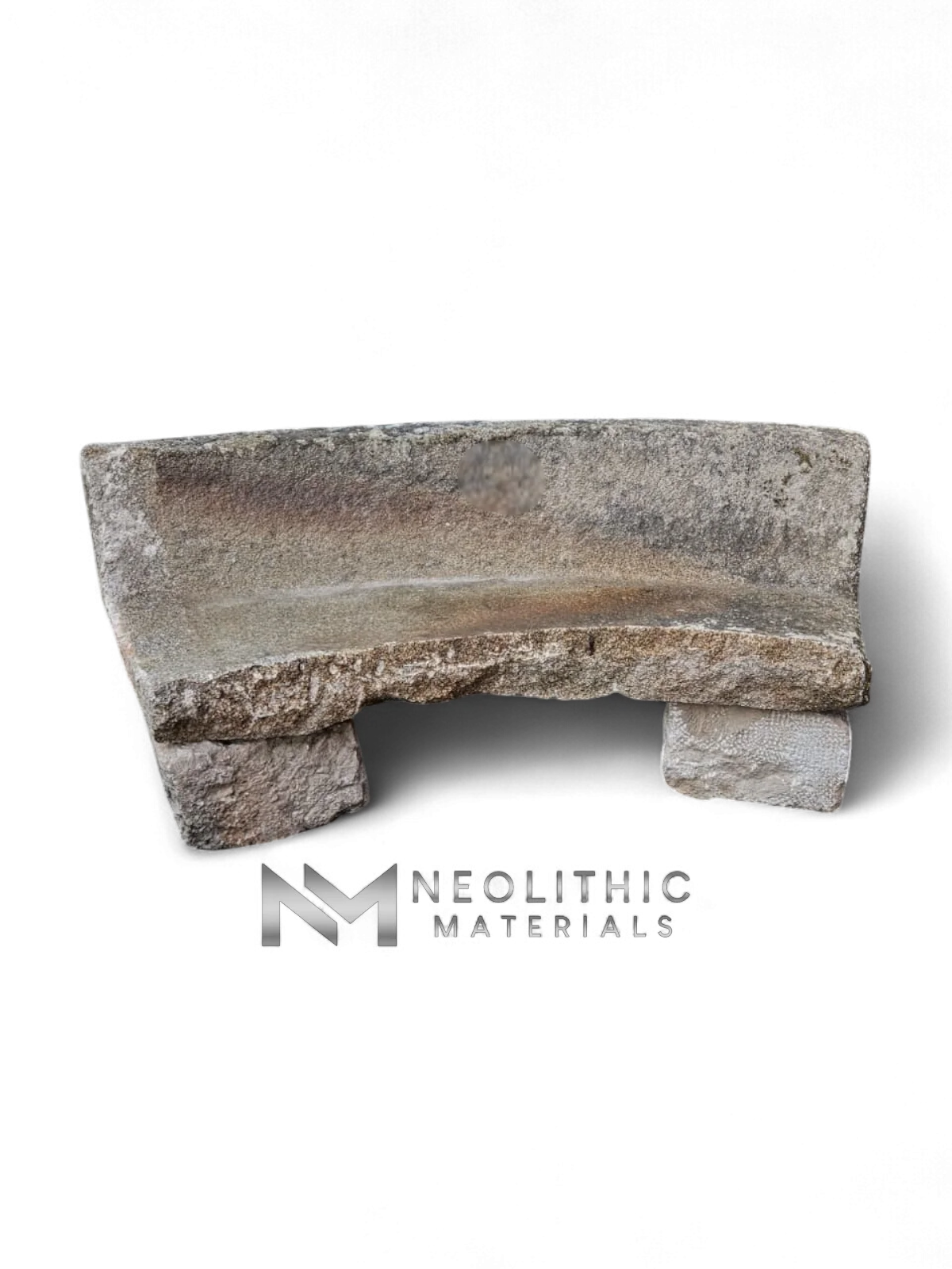 French Antique Granite Stone Mill used as Bench - Image 1